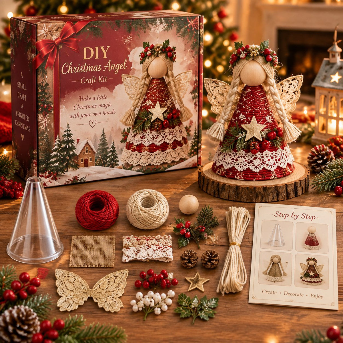 Christmas Cone Doll DIY Craft Kit
