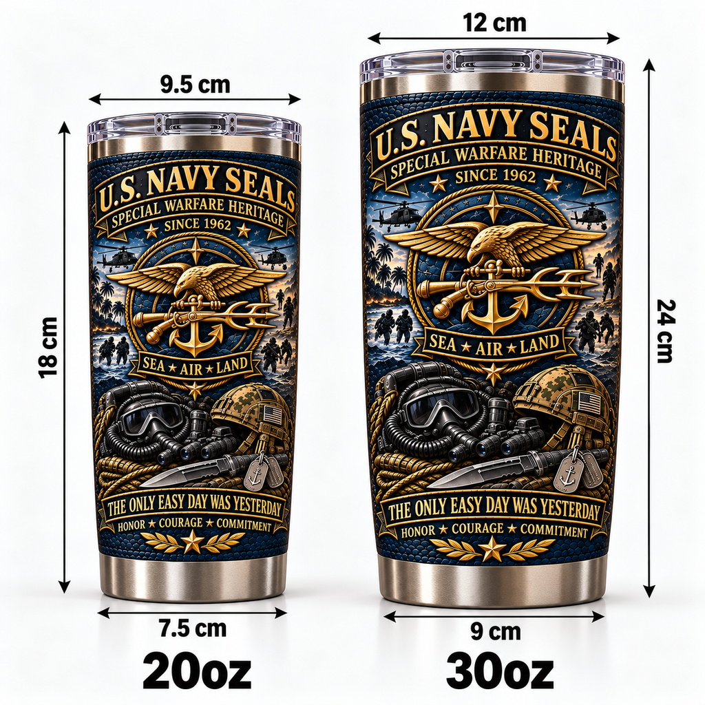 U.S. Navy SEALs Special Warfare Heritage Insulated Travel Tumbler