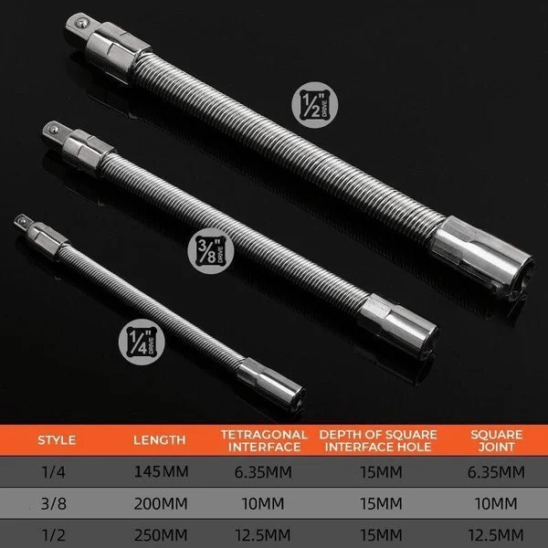 Sikunuo | Flexible extension rod for electric wrench – Flexible torque adapter