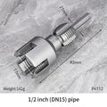 Sikunuo | Pipe Threading Tool | Dual-Function Internal & External Threads | 40Cr Alloy Steel | 1/2" or 3/4"