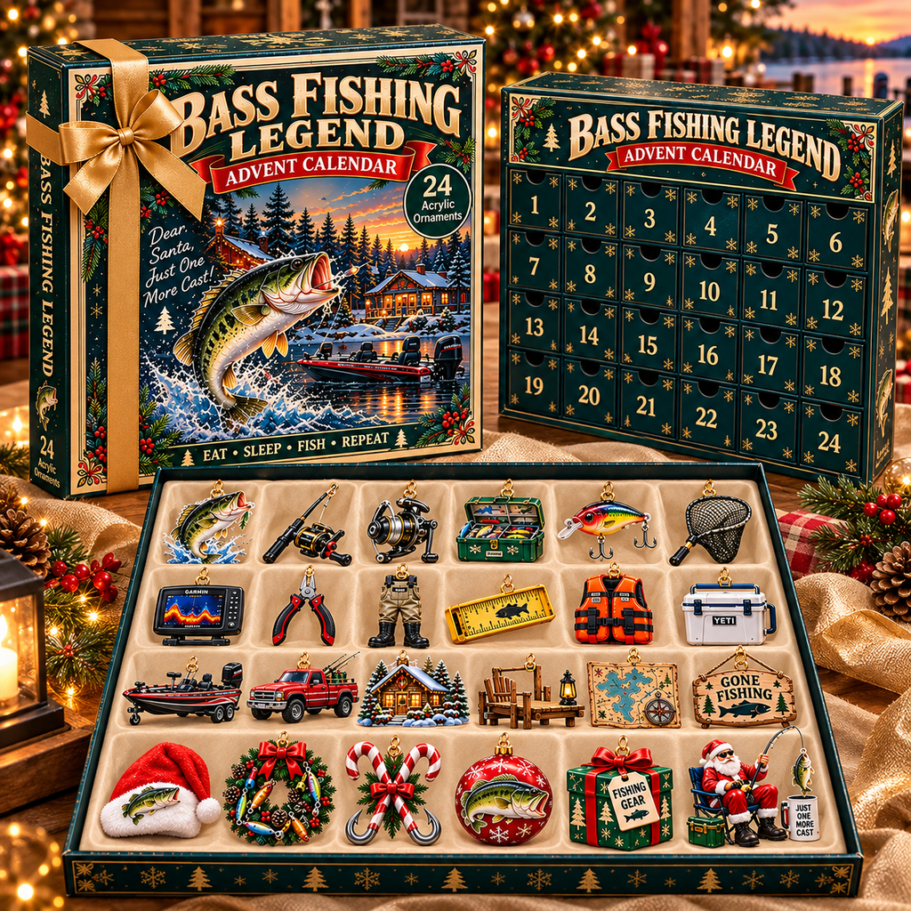 Bass Fishing Legend Christmas Advent Calendar