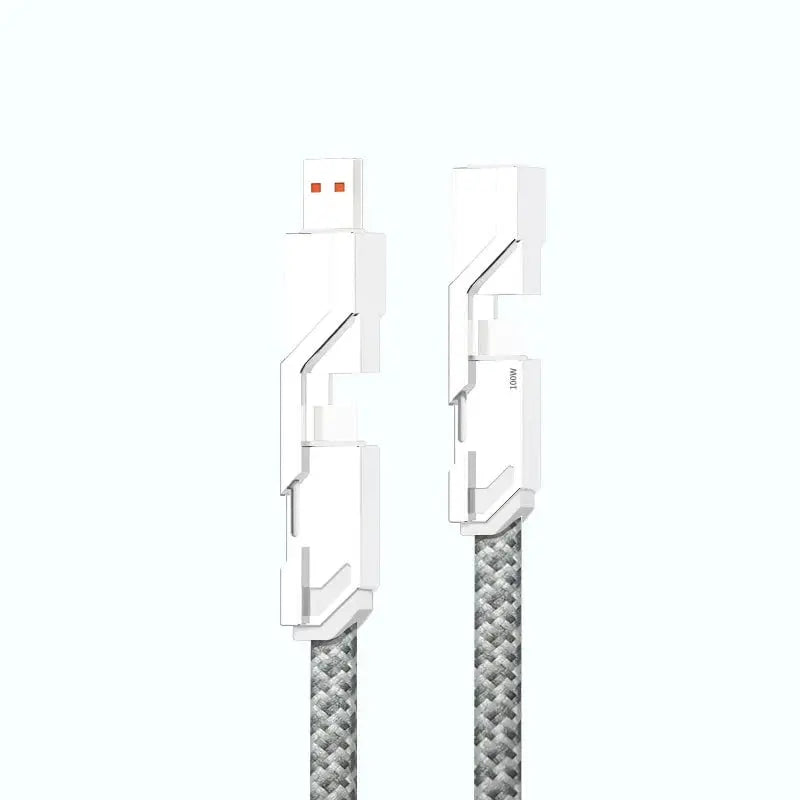 Sikunuo | 4-in-1 Multi-device Charging Cable — Fast Charging with Anti-tangle Design