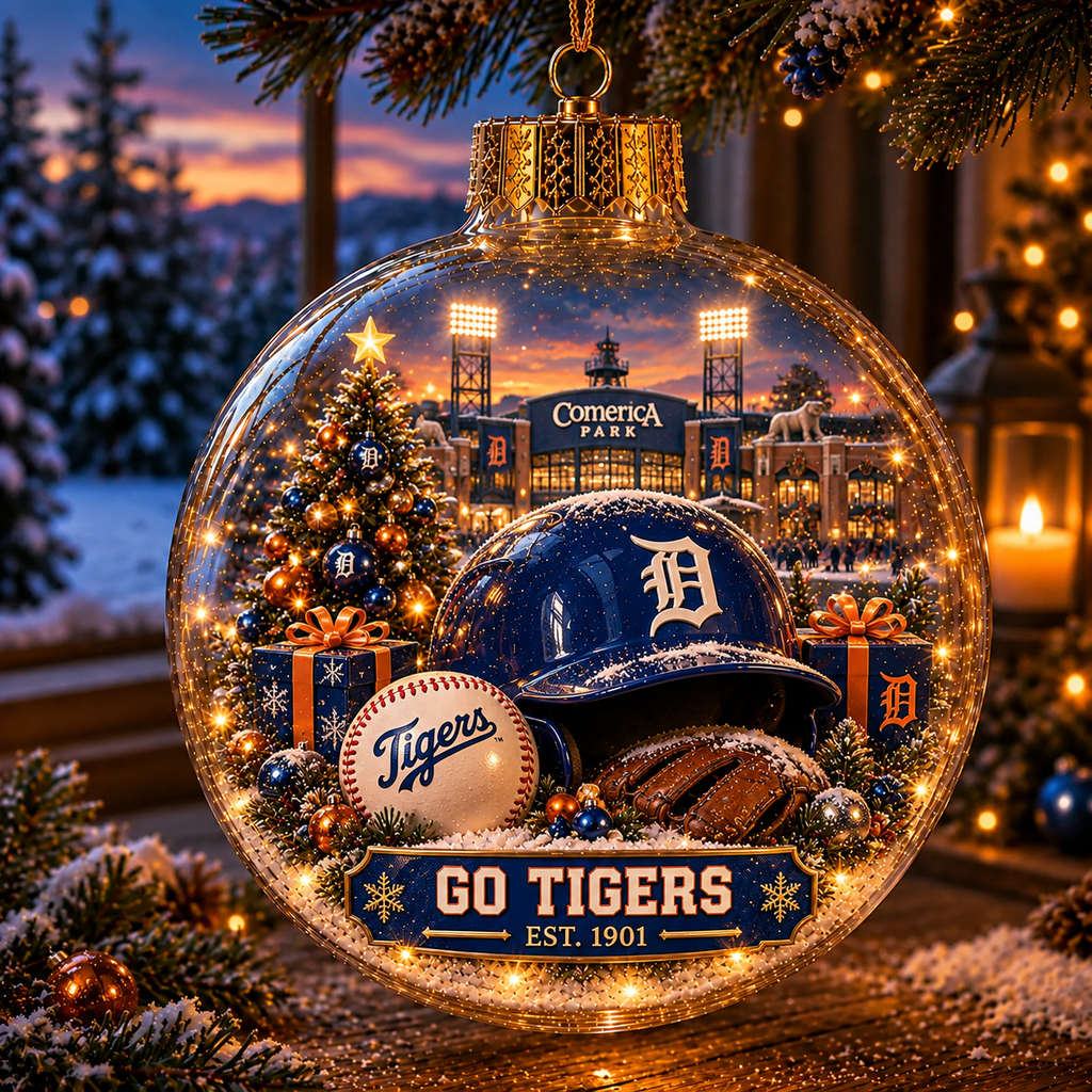 Bring the Ballpark Home — Light-Up Baseball Christmas Ornament