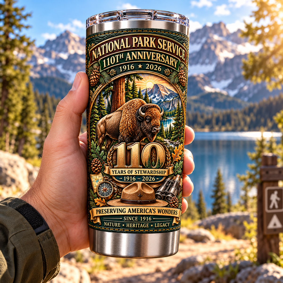 National Park Service 110th Anniversary Heritage Insulated Travel Tumbler