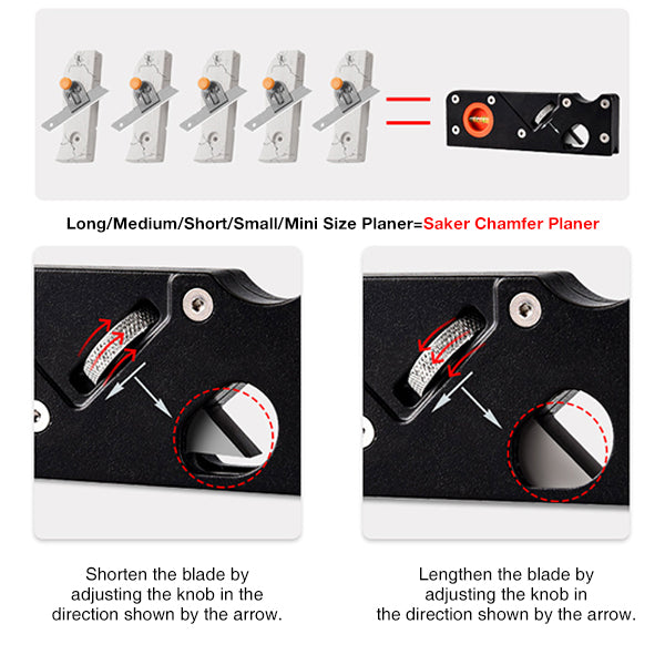 Sikunuo | Chamfer Plane - Woodworking Edge Corner Flattening Tool