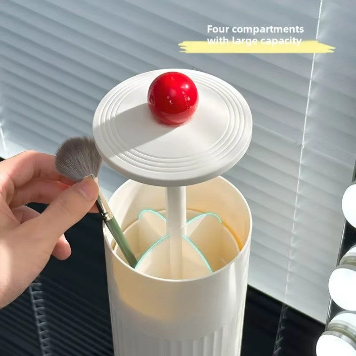 Sikunuo | Automatic Pop-Up Cylindrical Makeup Brush Organizer