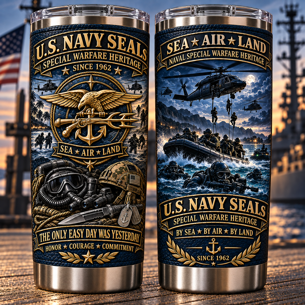 U.S. Navy SEALs Special Warfare Heritage Insulated Travel Tumbler