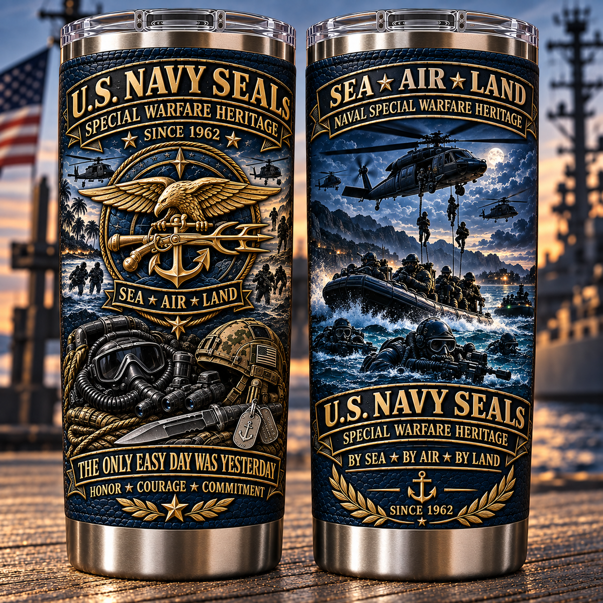 U.S. Navy SEALs Special Warfare Heritage Insulated Travel Tumbler