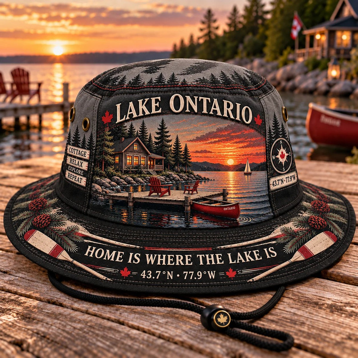Lake Ontario Cottage Life Boonie Hat