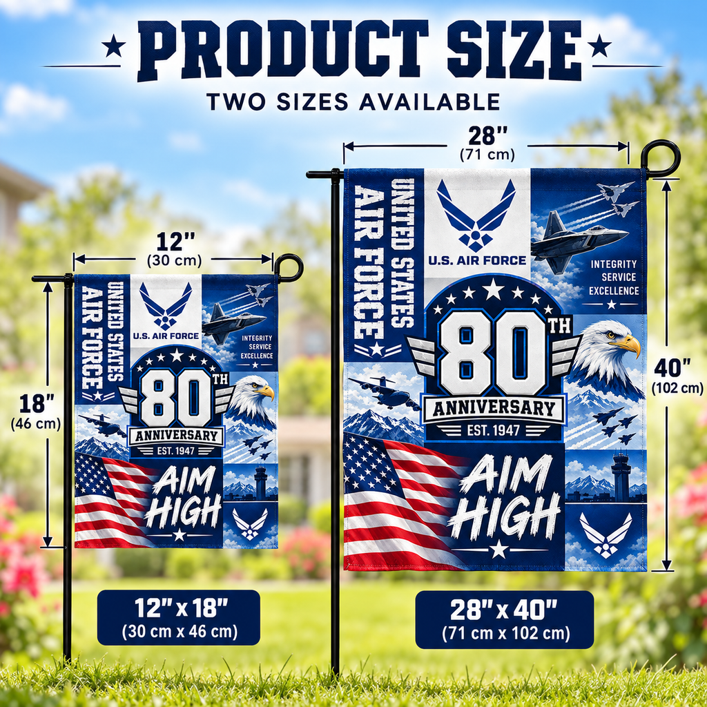United States Air Force 80th Anniversary Commemorative Garden Flag