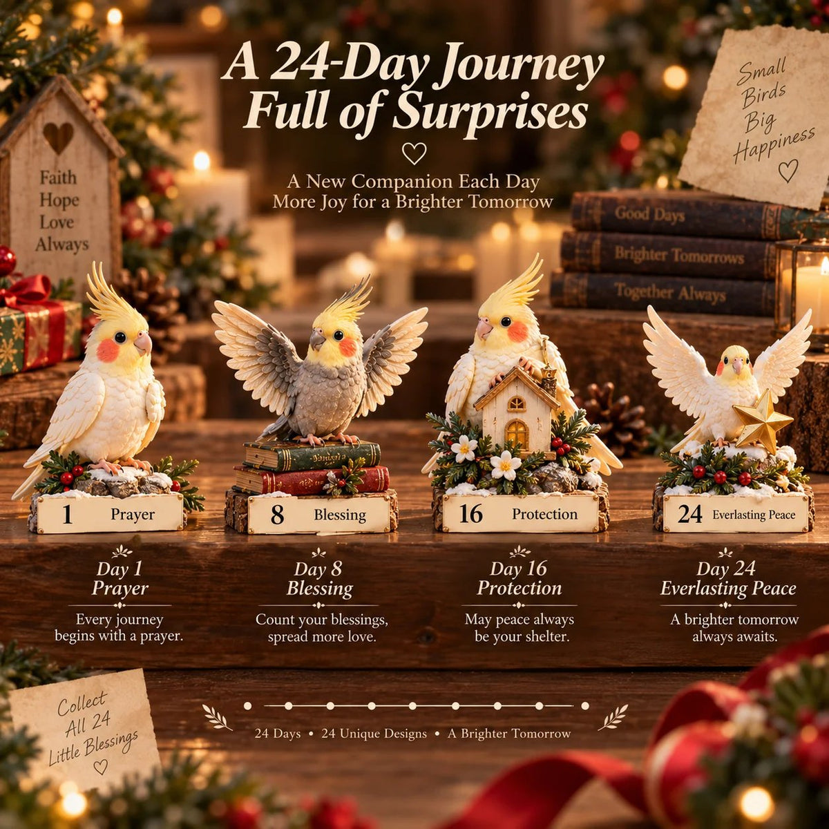 24 Days of Cockatiel Joy — 24 Little Personalities to Discover