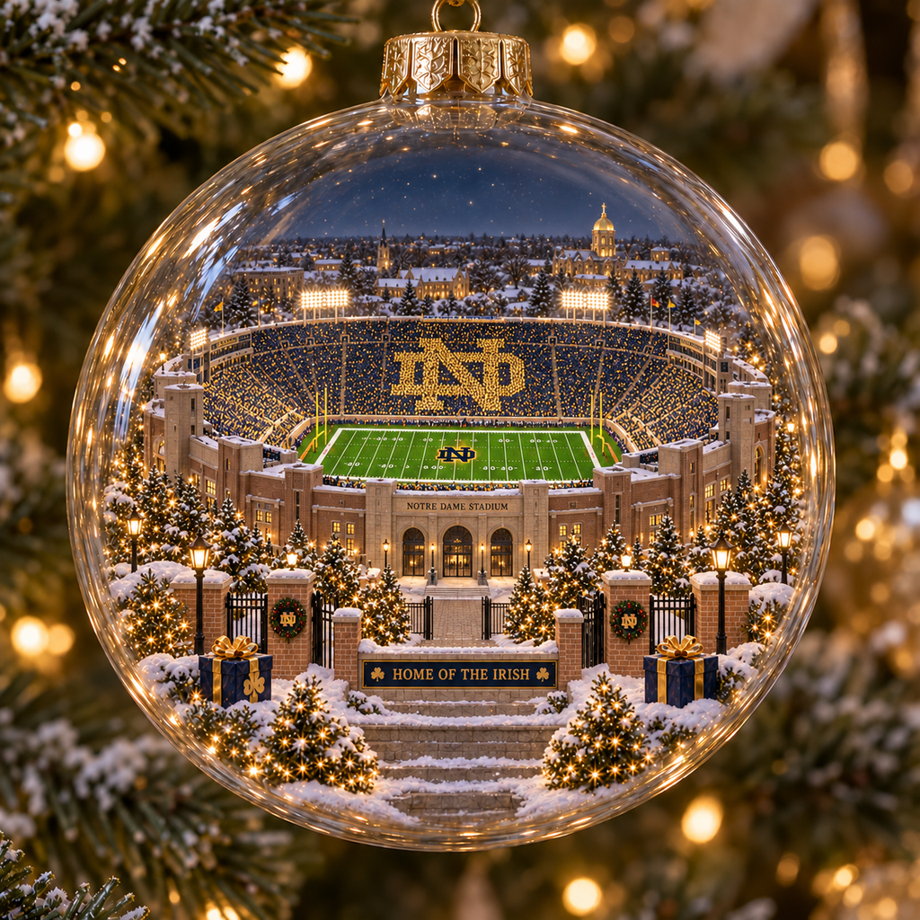 Play Like a Champion Today — Light-Up College Football Ornament