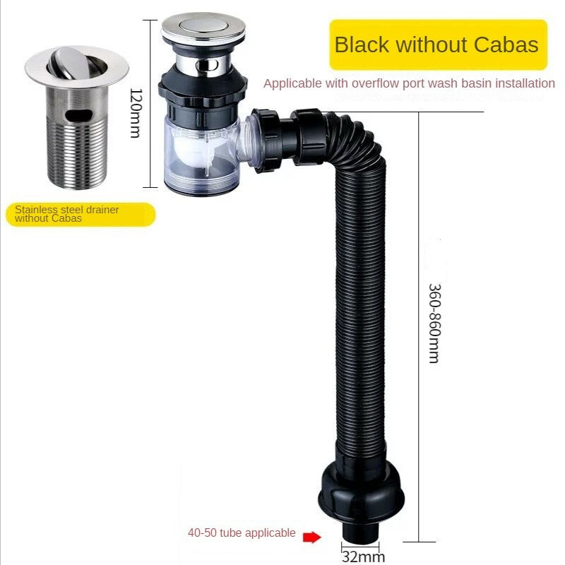 Sikunuo | Universal Easy Drain Foldable Pipe