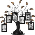 Antique Bronze Family Tree Ornament - 4-Frame Hanging Photo Display