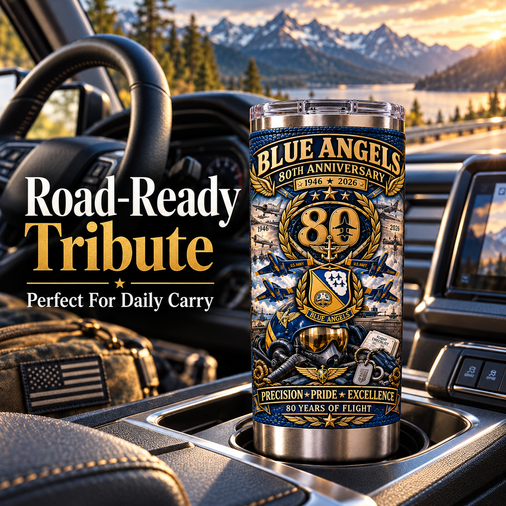 Blue Angels 80th Anniversary Insulated Travel Tumbler