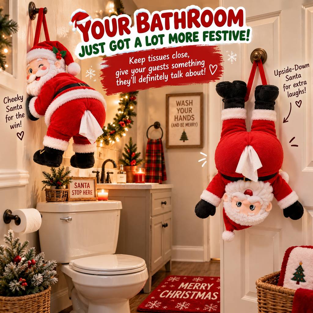 Santa Tissue Holder Funny Christmas Gift
