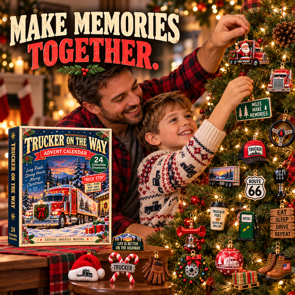 Trucker On The Way Christmas Advent Calendar