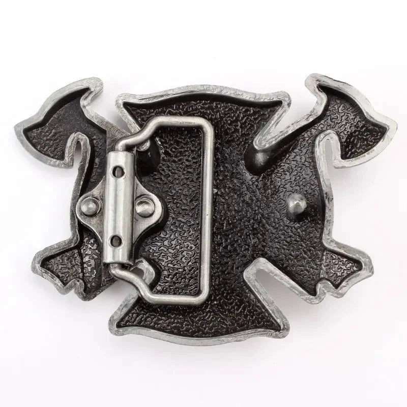 Fire Dept Hydrant Ax Belt Buckle
