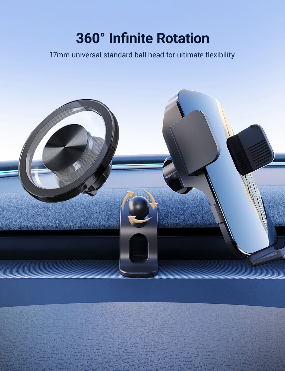 Flexible Phone Holder for Model 3 Highland & Model Y Juniper | Sikunuo