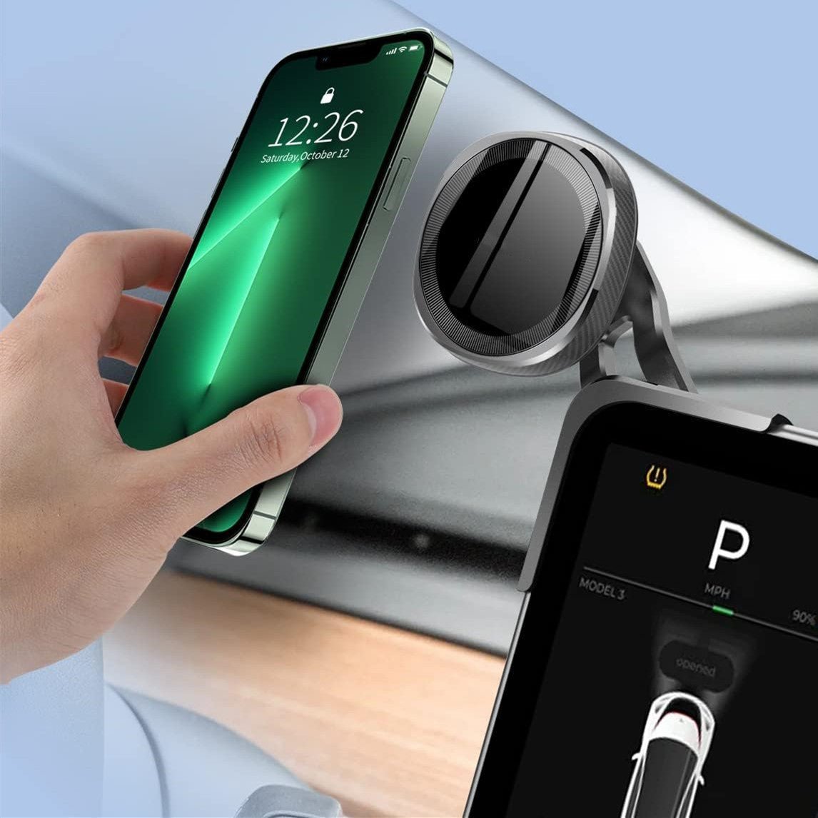 Floating Car Magsafe Mount For Model 3/Y | Sikunuo