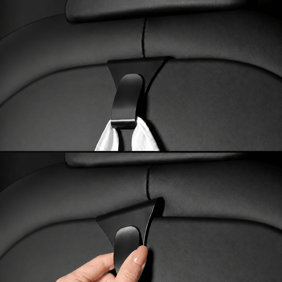 Front Seat Back Storage Hooks for Tesla Model S / X 2023+ (2pcs)