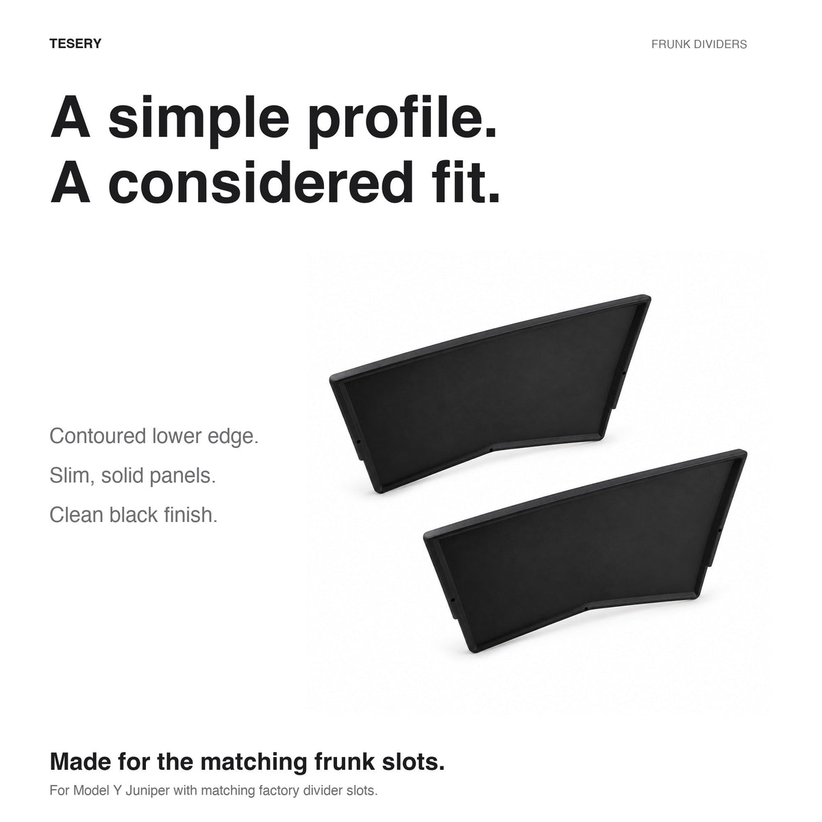 Front Trunk Partition Panel for Model Y Juniper