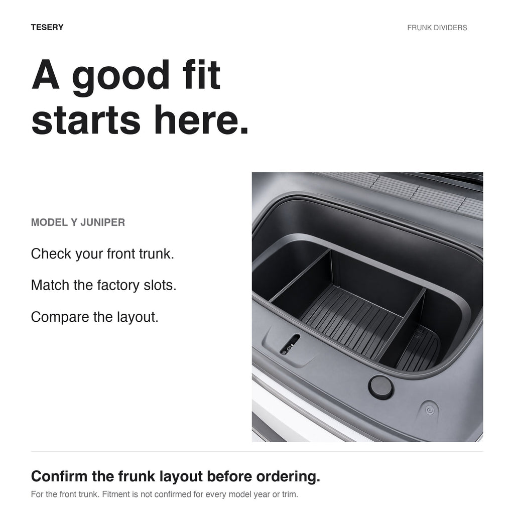 Front Trunk Partition Panel for Model Y Juniper