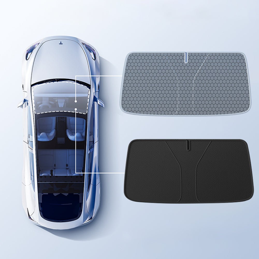 Front Windshield Sunshade for Model 3 / Model Y | Sikunuo