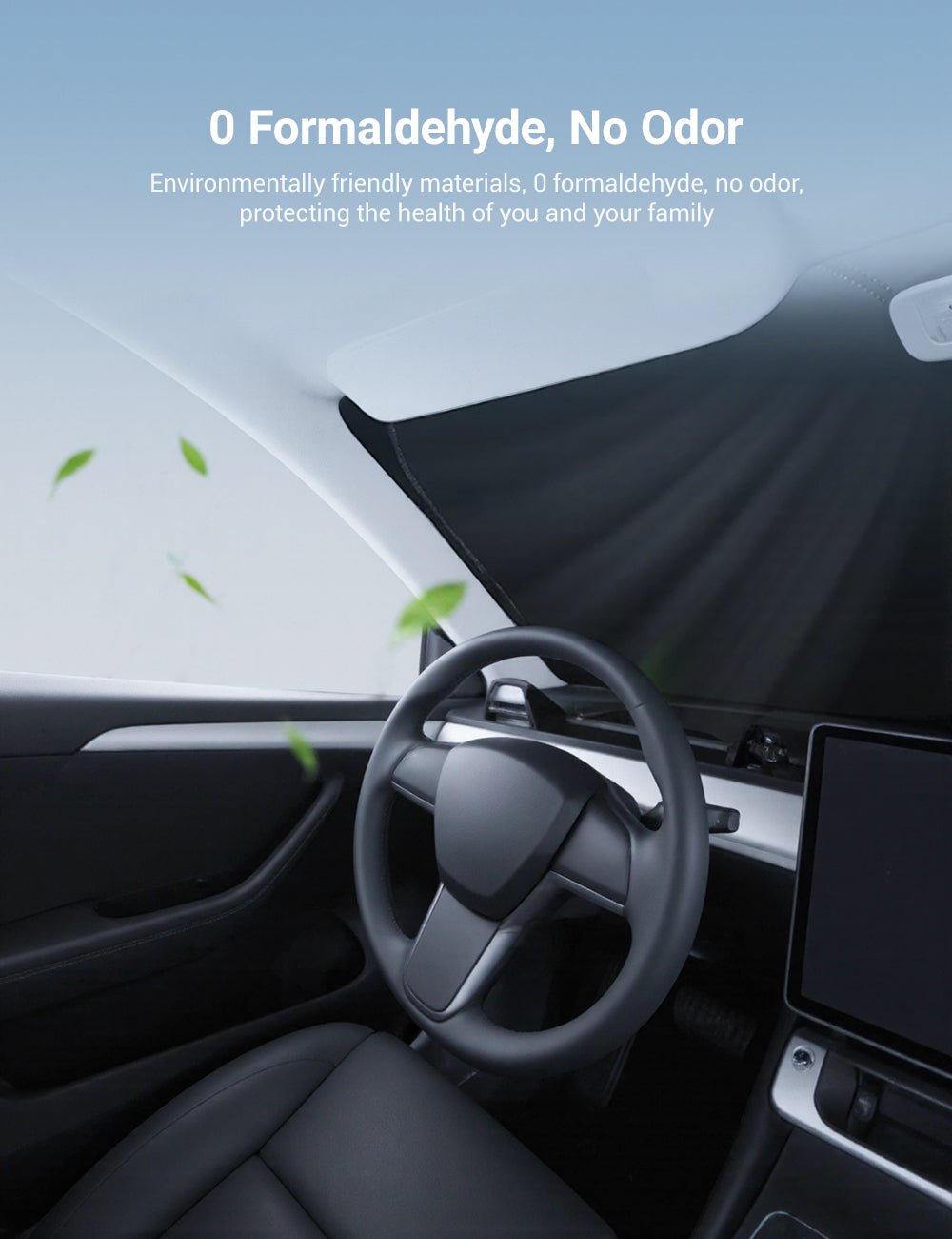 Front Windshield Sunshade for Model 3 / Model Y | Sikunuo