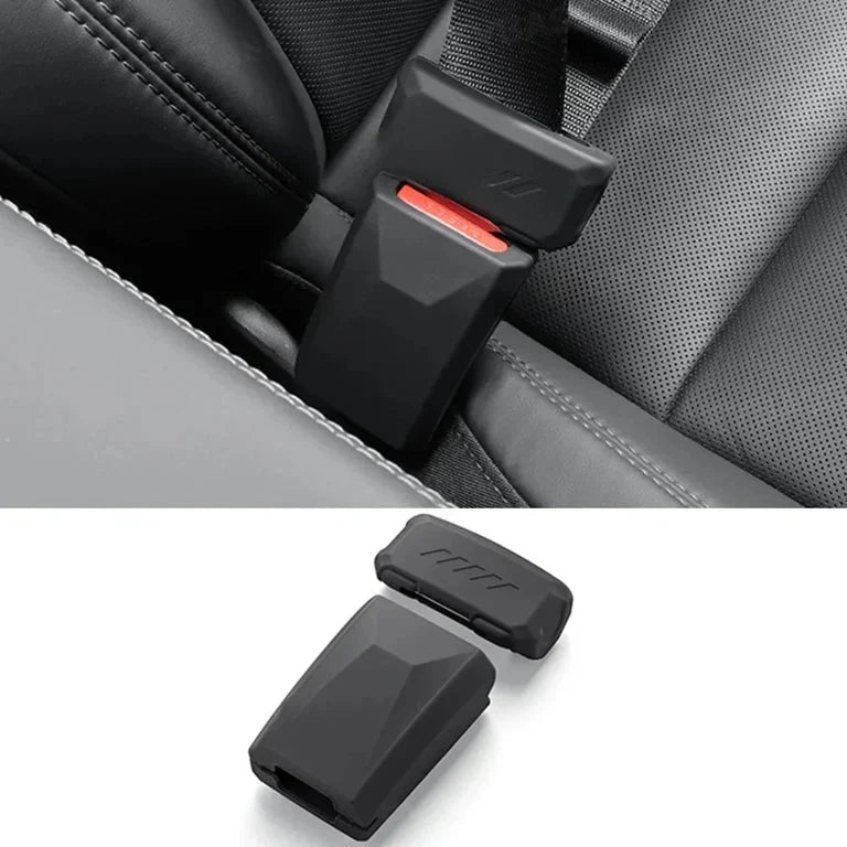 Full-Coverage Silicone Front Seat Belt Buckle Cover for Model Y Juniper / Model 3 Highland / Model YL