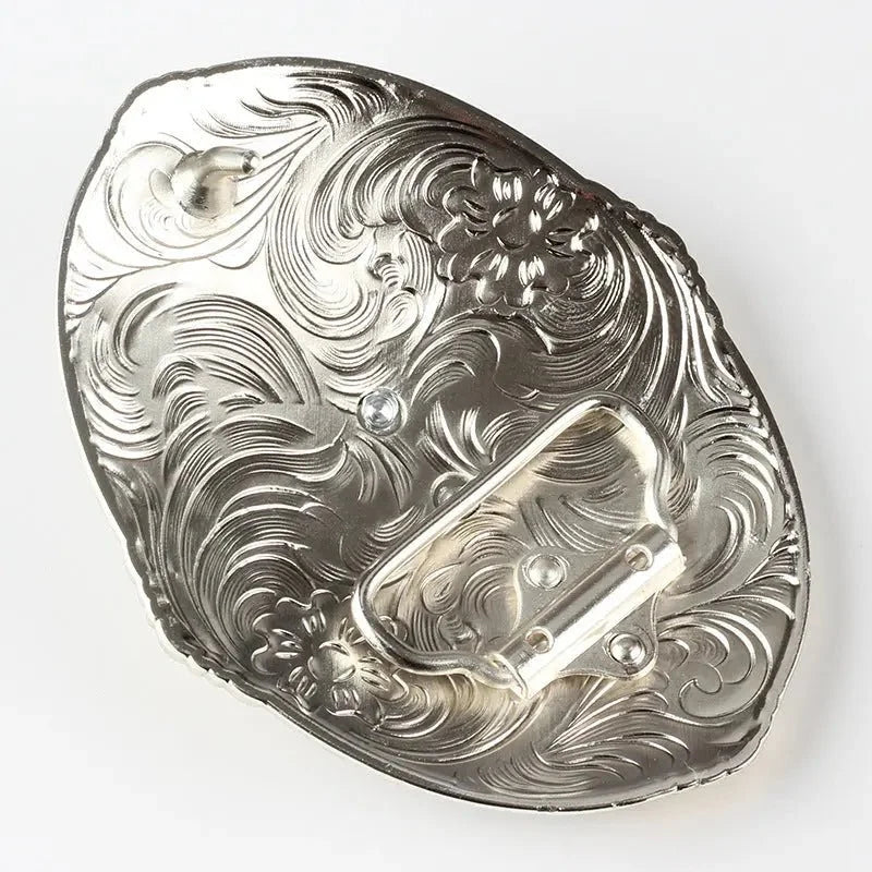 Gold Bull Head Rodeo Belt Buckle