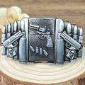 Gun Shape Lighter Holder Belt Buckle