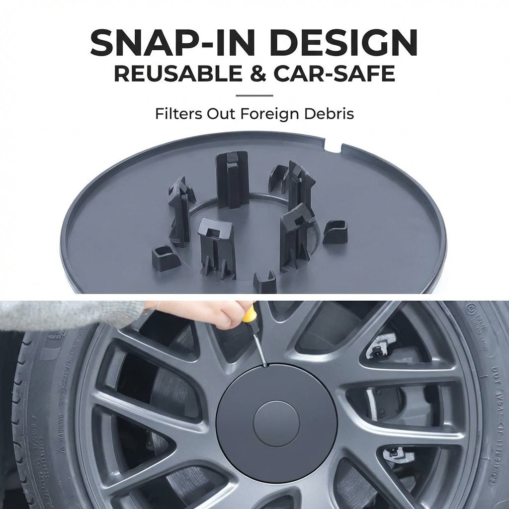 18“ Photon Wheels Half-Rim Hub Center Caps for Model 3 Highland (2024+) | Sikunuo