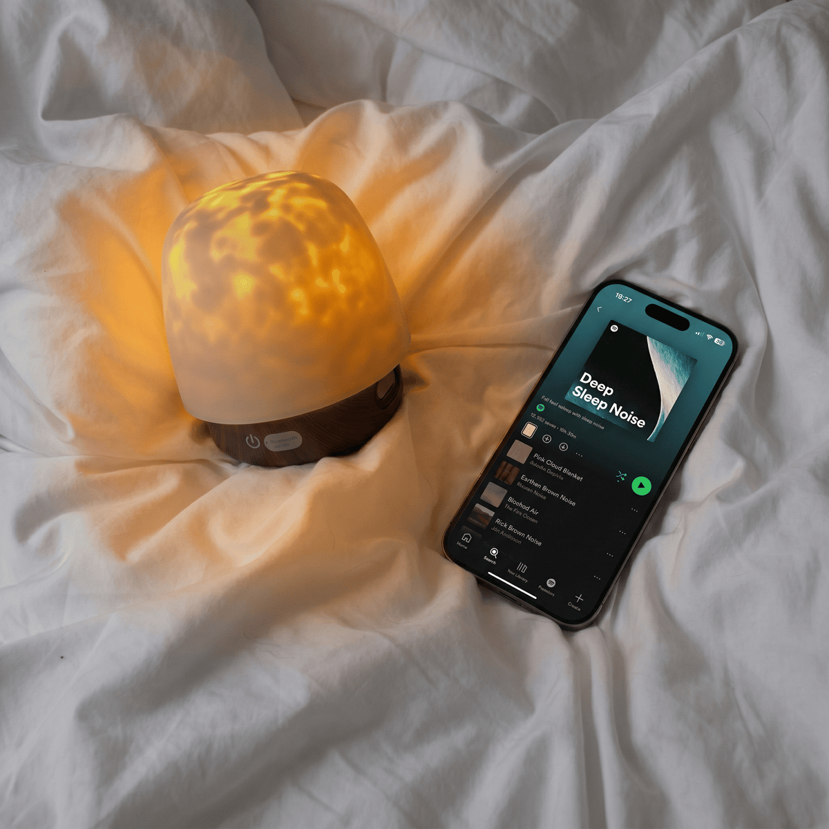 Sleep Aid Night Light with Soothing Ambient Glow for Bedroom & Nursery