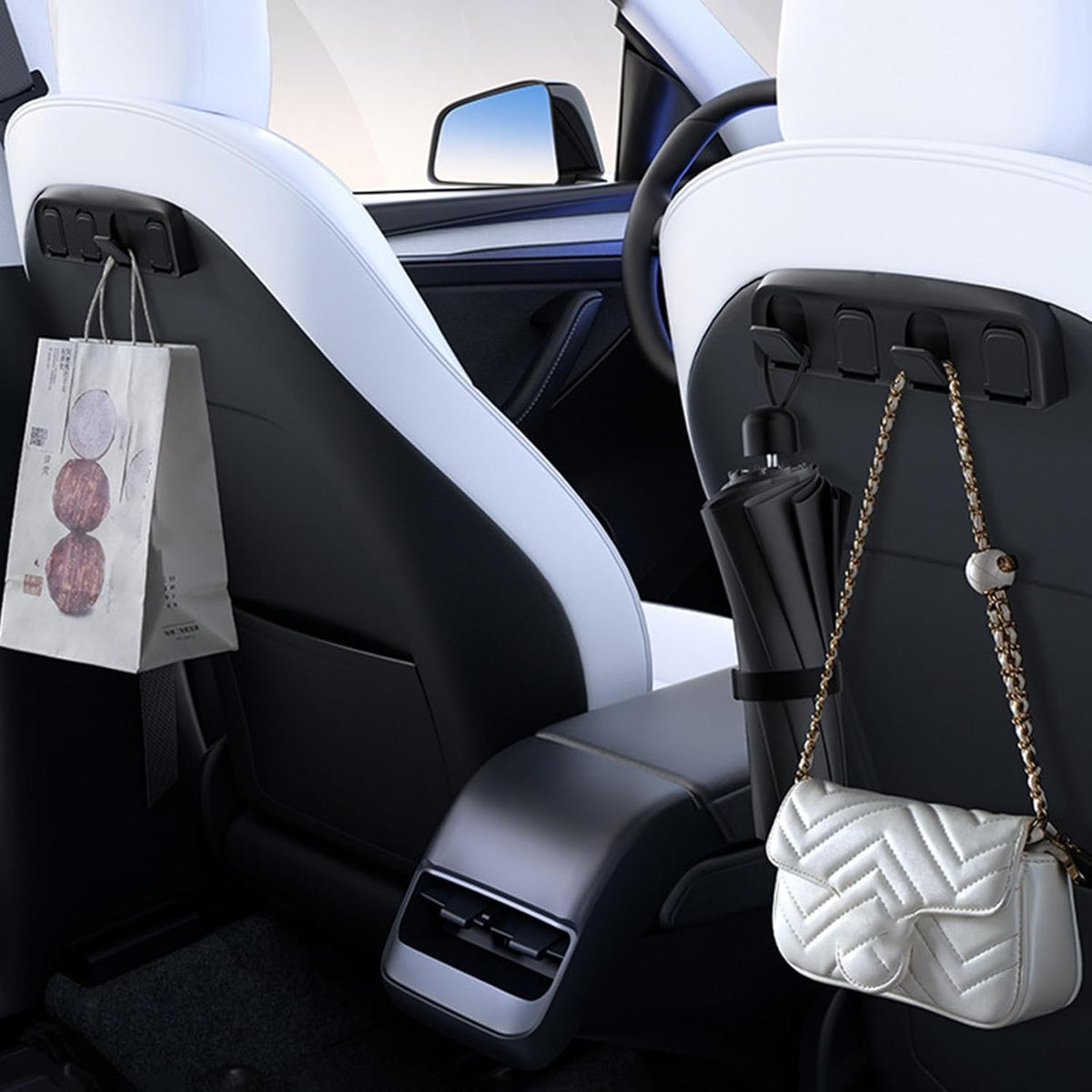 Hidden Seat Back Hooks for Model 3/Y | Sikunuo