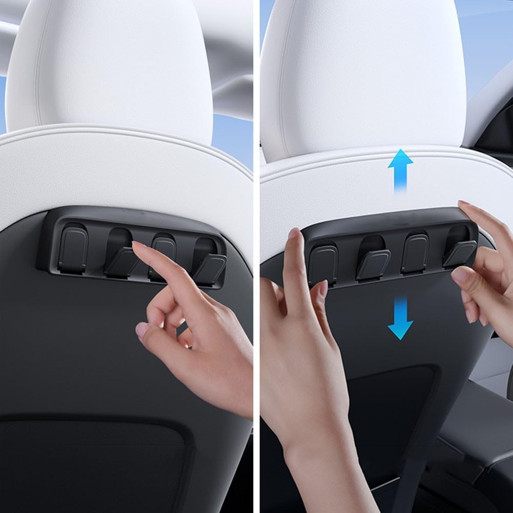 Hidden Seat Back Hooks for Model 3/Y | Sikunuo