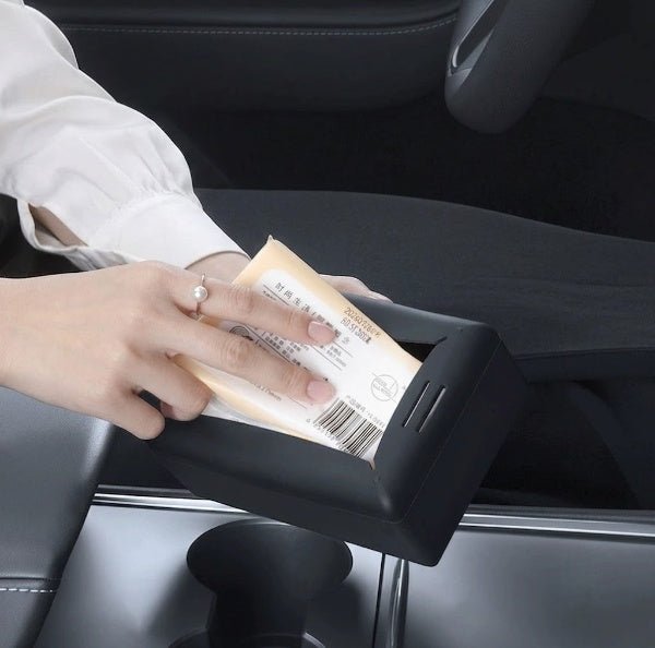 Hidden Silicone Tissue Box Holder for Model 3/Y/S/X