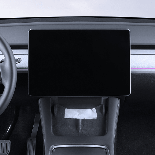 Hidden Silicone Tissue Box Holder for Model 3/Y/S/X