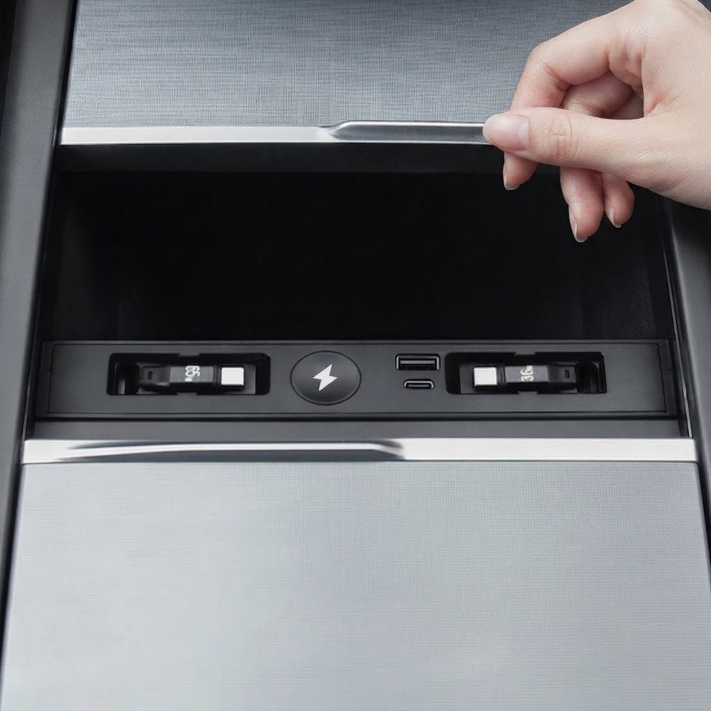 Hidden USB HUB for Model YL 6-Seater  – Features Apple Watch Fast Charging