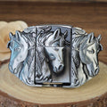 Horse Belt Buckle with Secret Lighter Inside