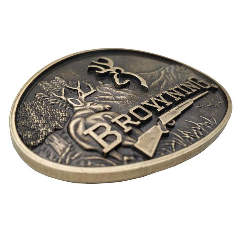 Hunting Elk Cowboy Belt Buckle