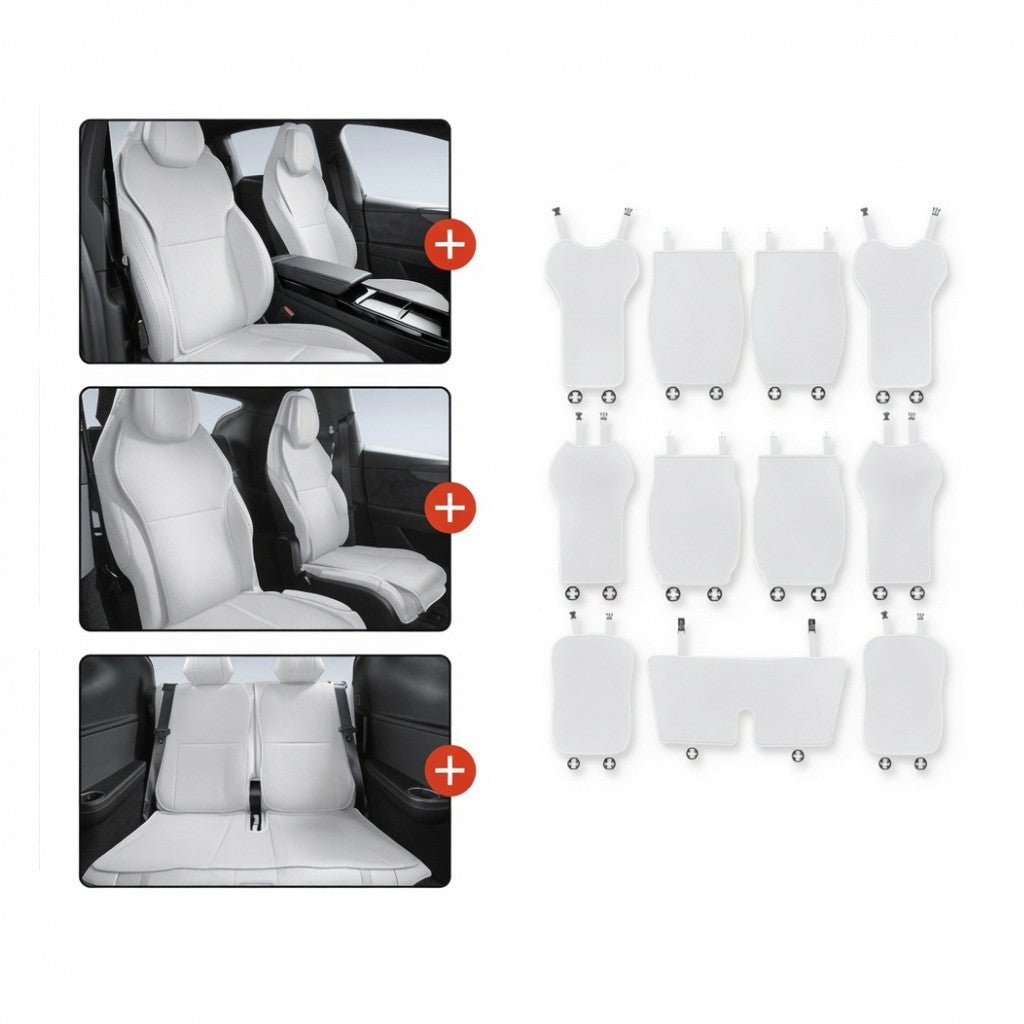 Ice Silk Ventilated Seat Covers for Model YL 6-Seater (11PCS)