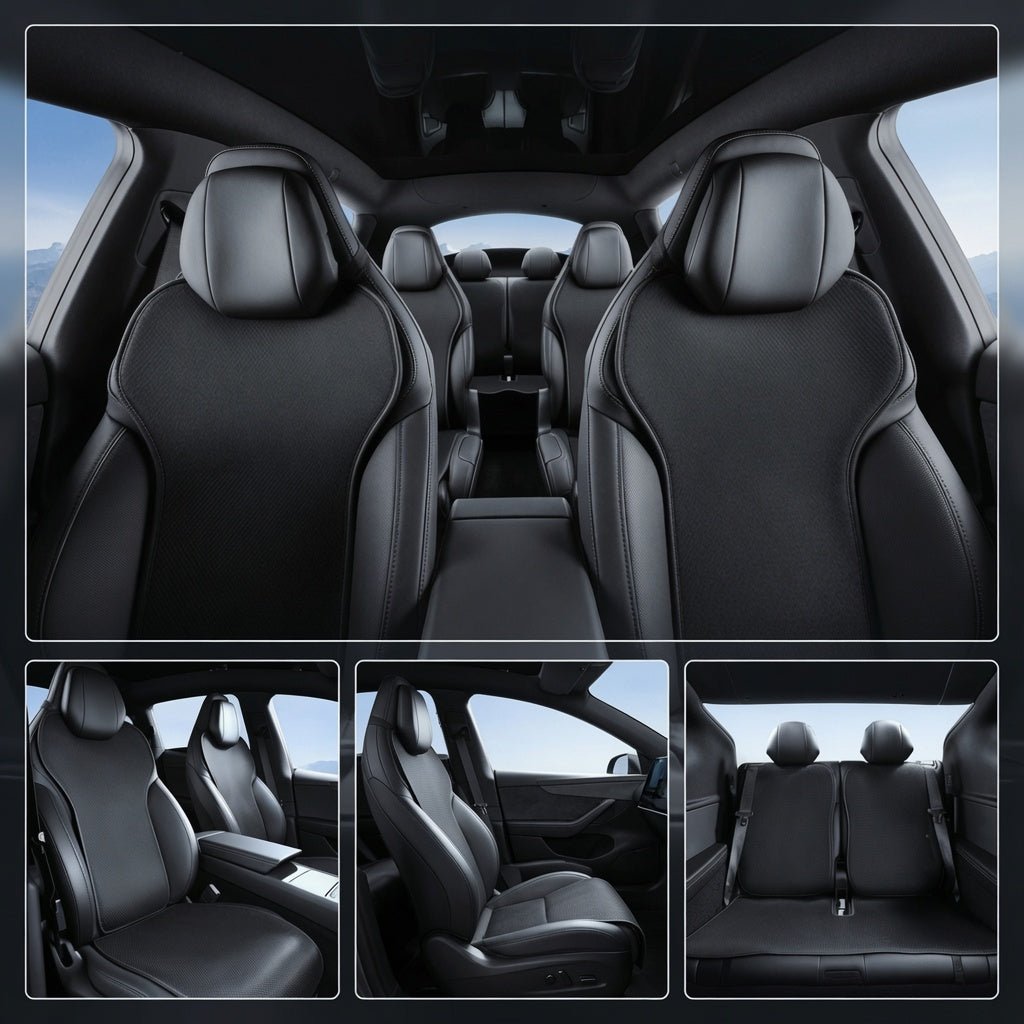 Ice Silk Ventilated Seat Covers for Model YL 6-Seater (11PCS)