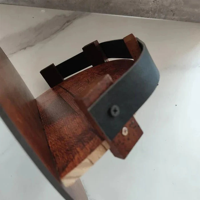 Sikunuo | Rustic Whiskey Barrel Shelf – Bourbon Bottle Wall Display Rack