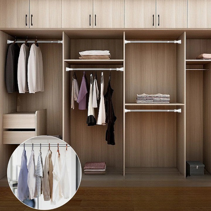 Sikunuo | Space Saver Adjustable Telescopic Clothes Hanger Rod