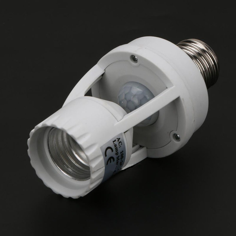 Sikunuo | 360 Rotating Motion Sensor Socket Switch Led Bulb Base