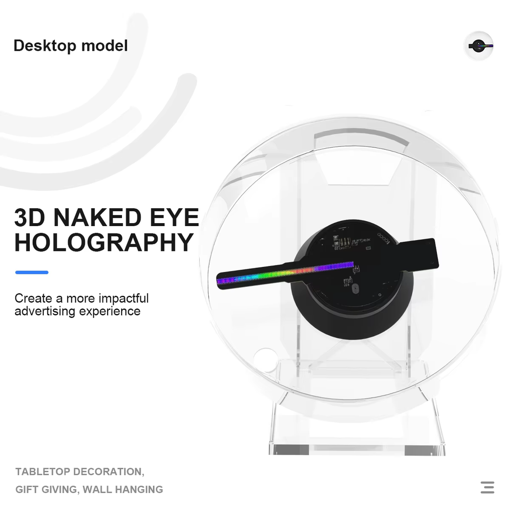 Sikunuo | Mini 3D WiFi Display Remote Hologram Fan