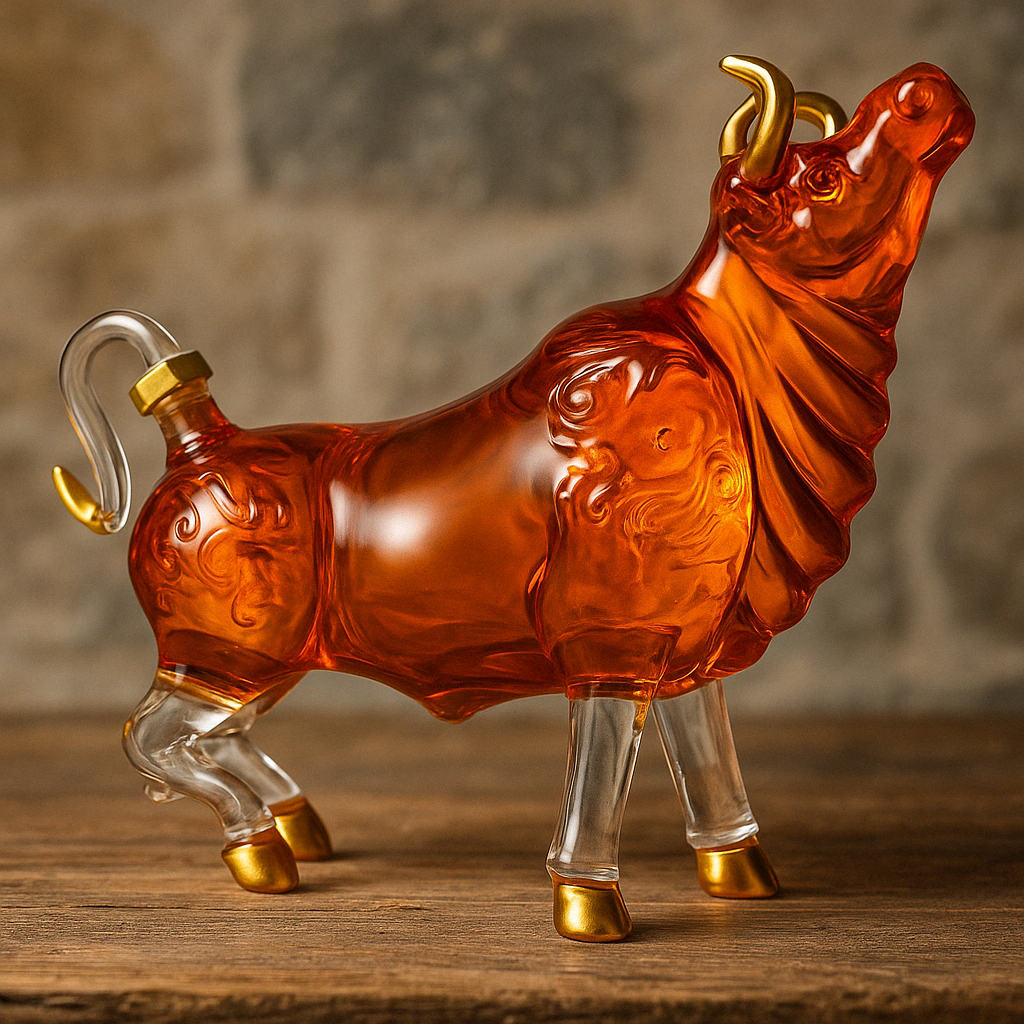 Sikunuo | Artistic Bull Glass Decanter