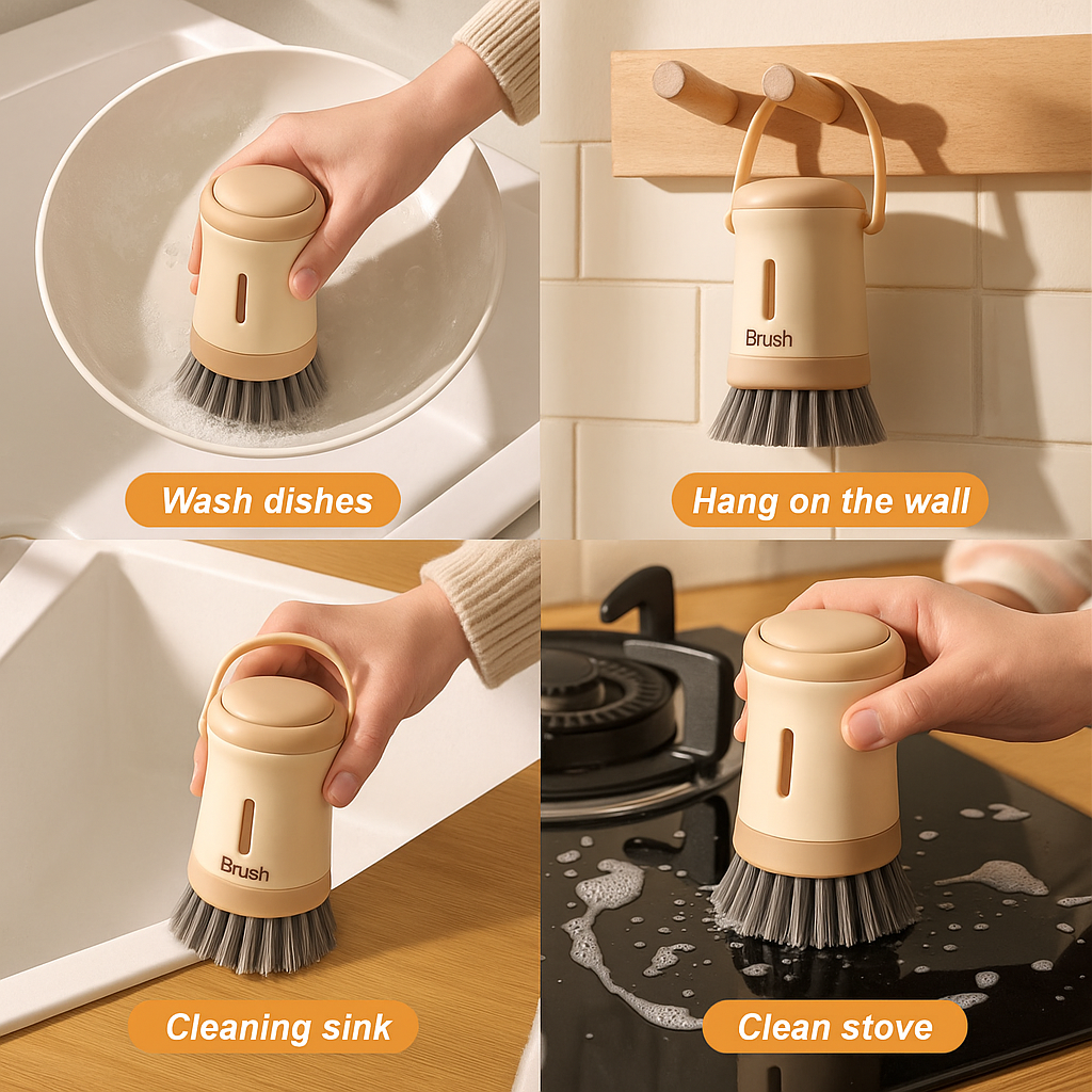 Sikunuo | Quick Wash Ergonomic Dishwashing Brush