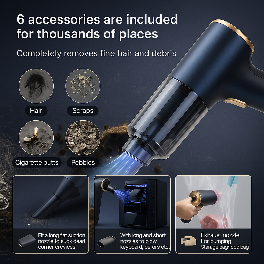 Sikunuo | Hyper Clean Wireless Portable Vacuum Cleaner